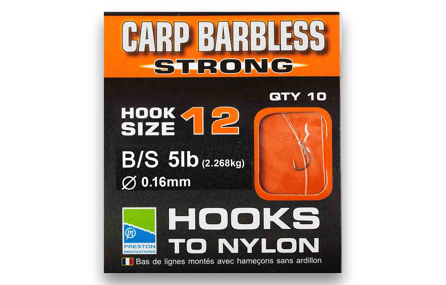 Image of STRONG & xtra STRONG CARP BARBLESS hooks to nylon by  Innovations