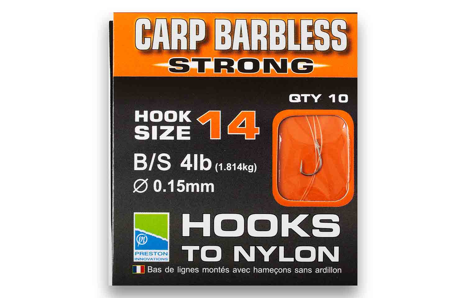 Image of STRONG & xtra STRONG CARP BARBLESS hooks to nylon by  Innovations